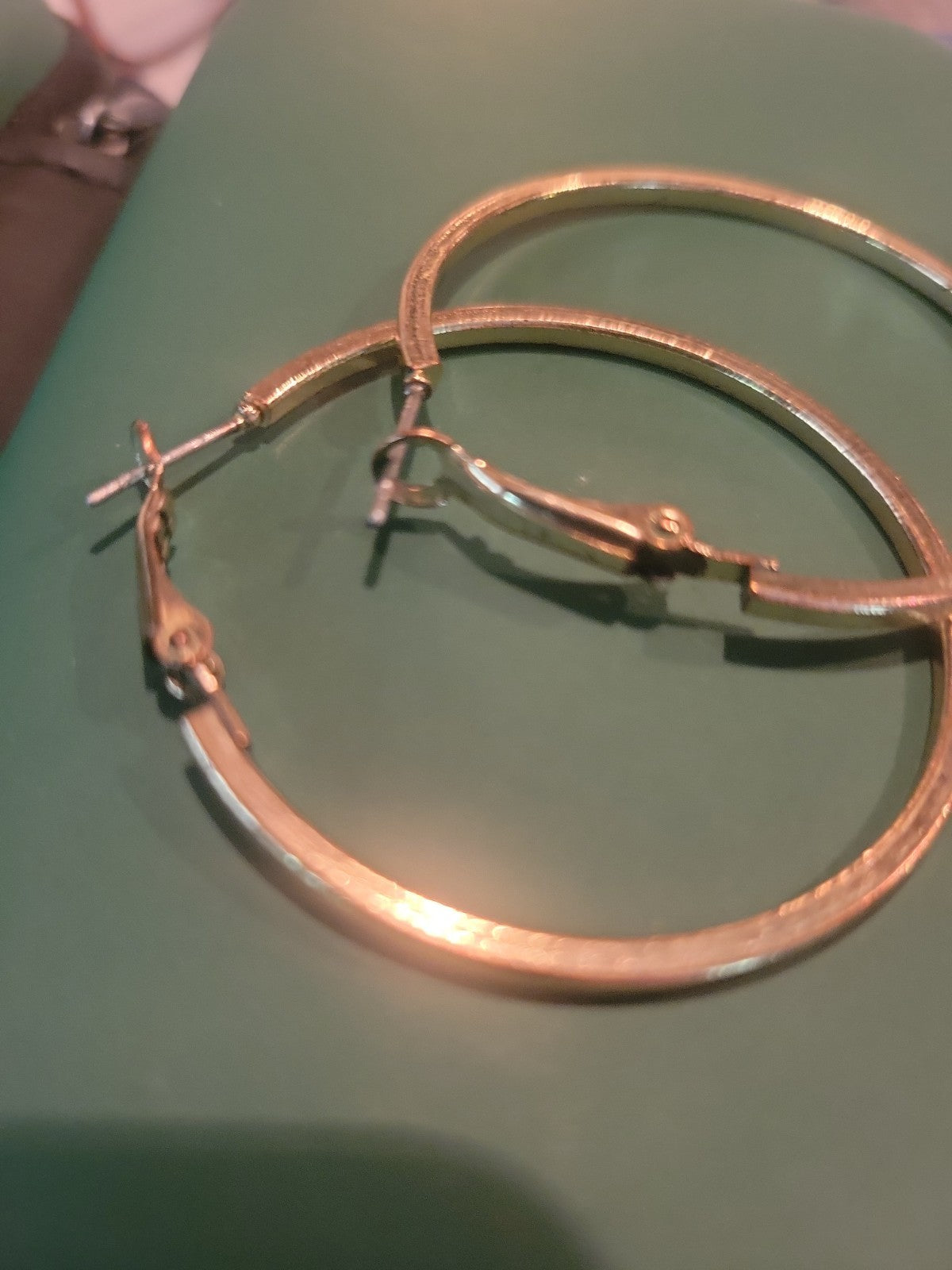 Gold hoop earrings