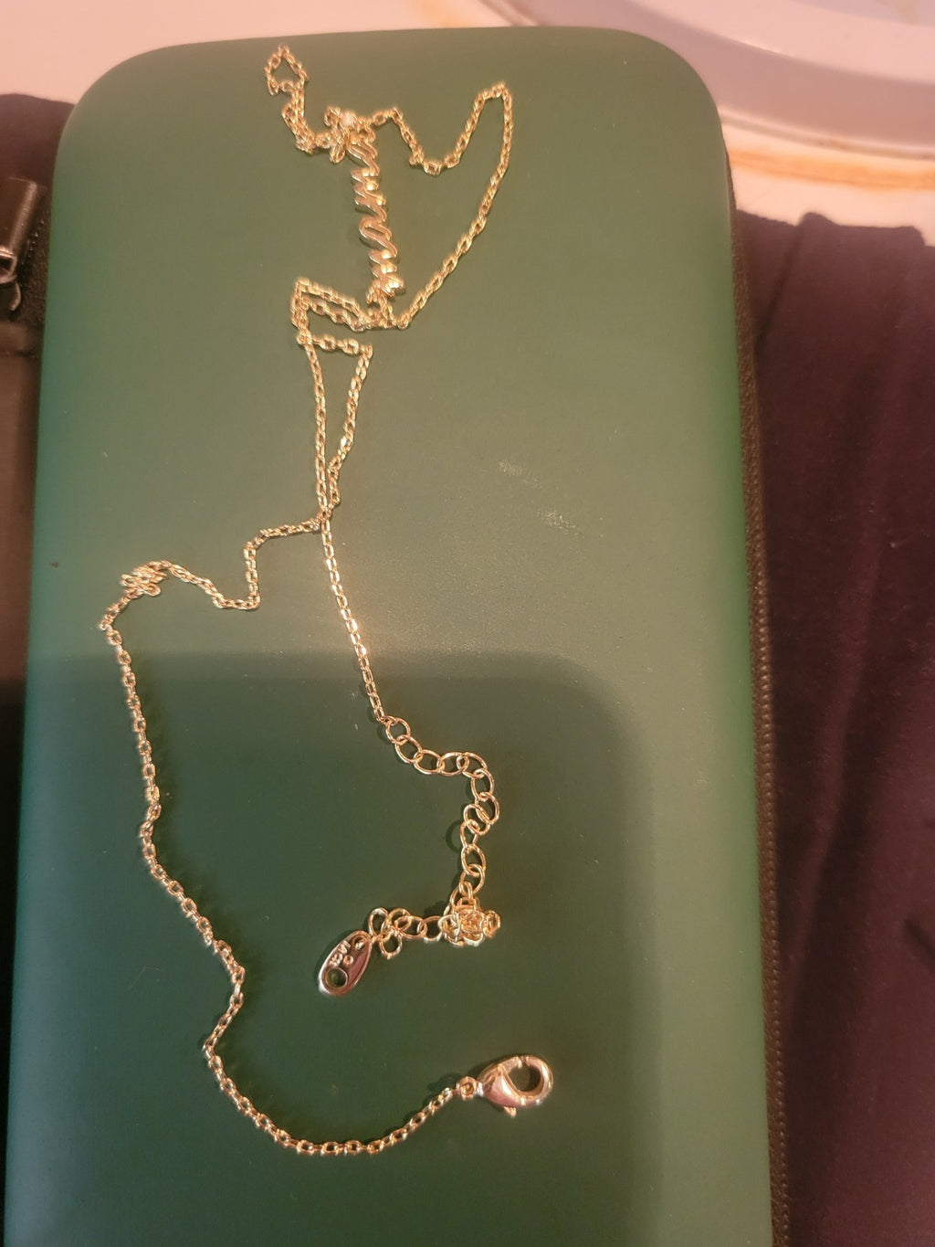 Swarovski Necklace For Mama- White, Rose Gold Plated