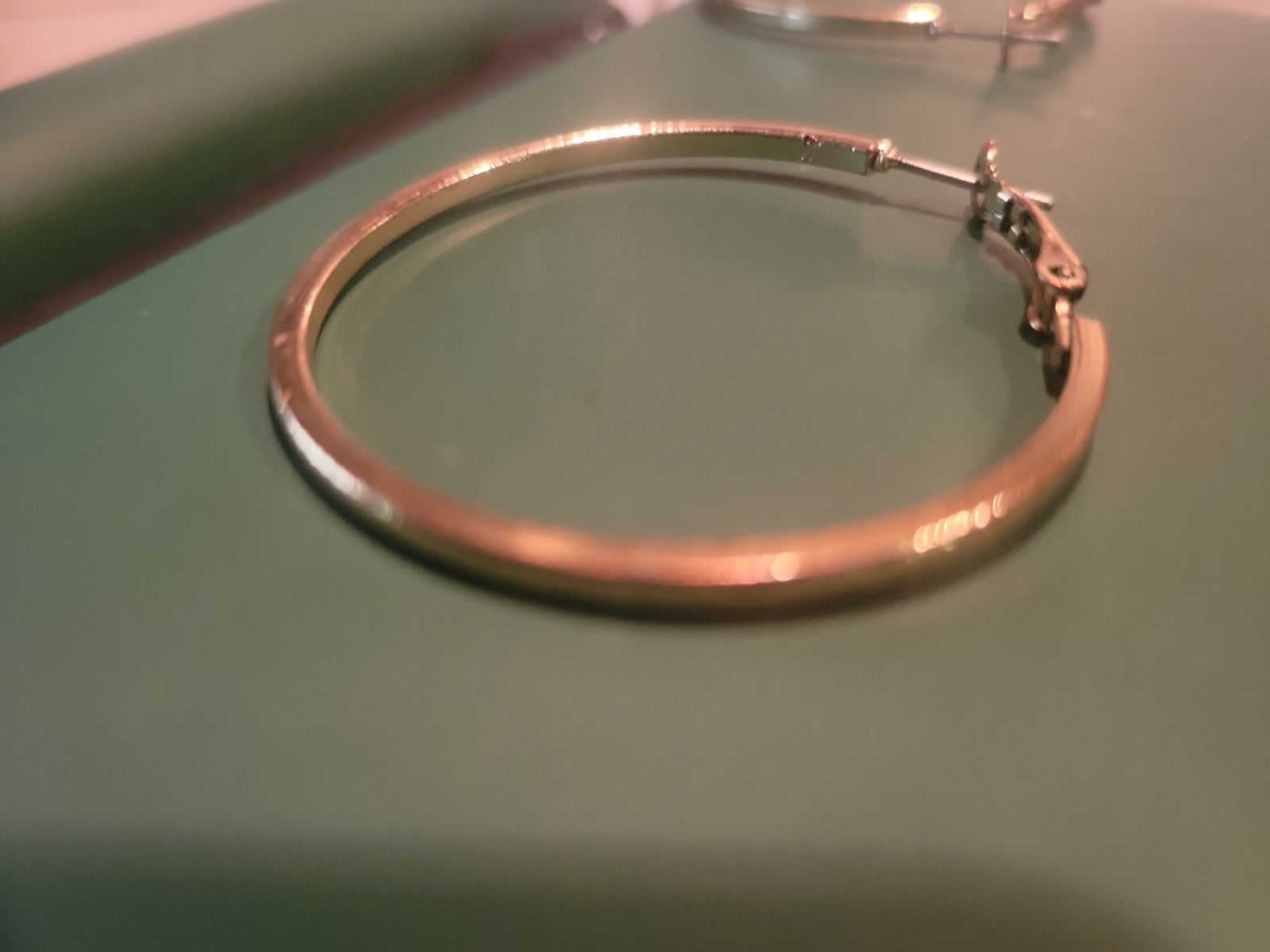 Gold hoop earrings