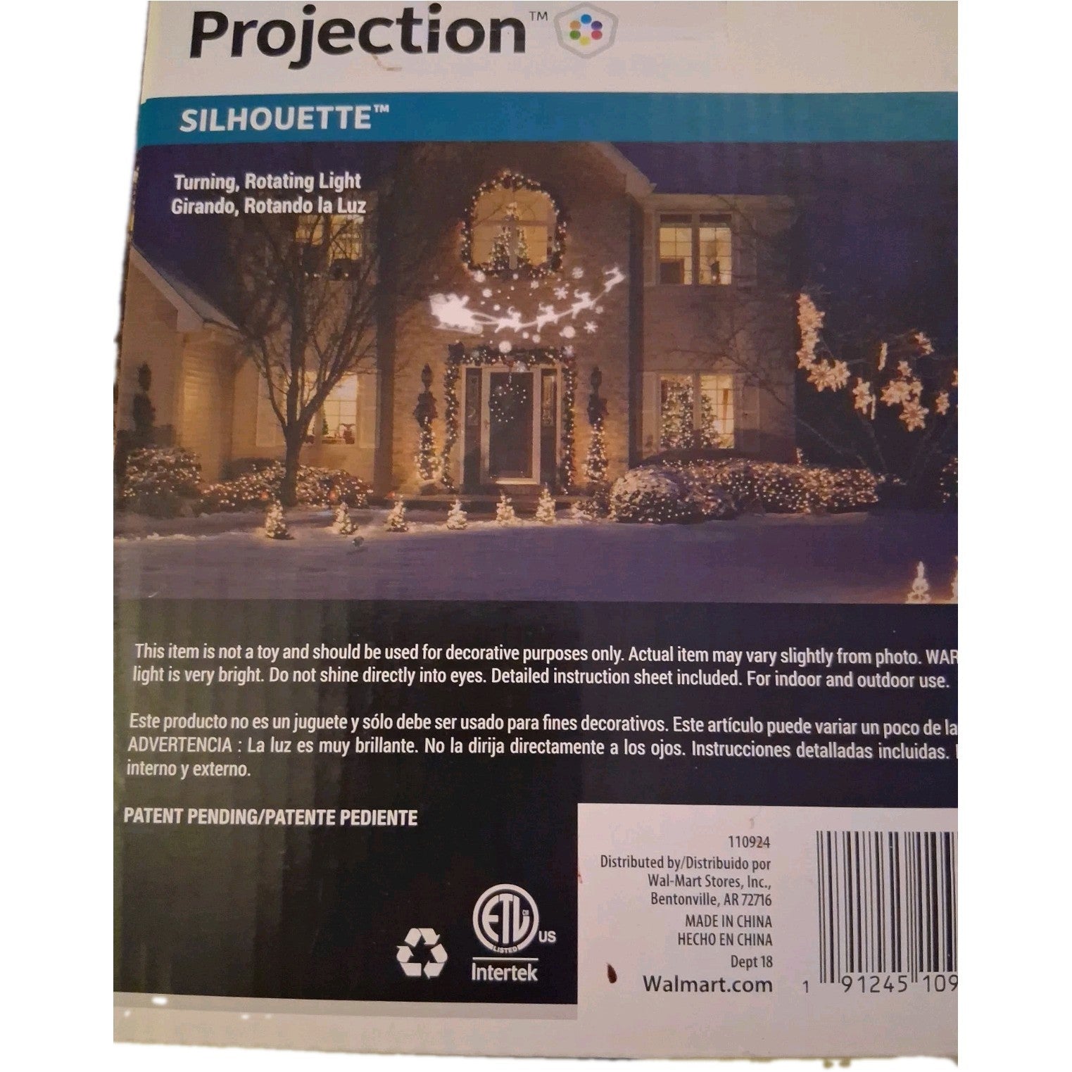 Holiday Silhouette Projection