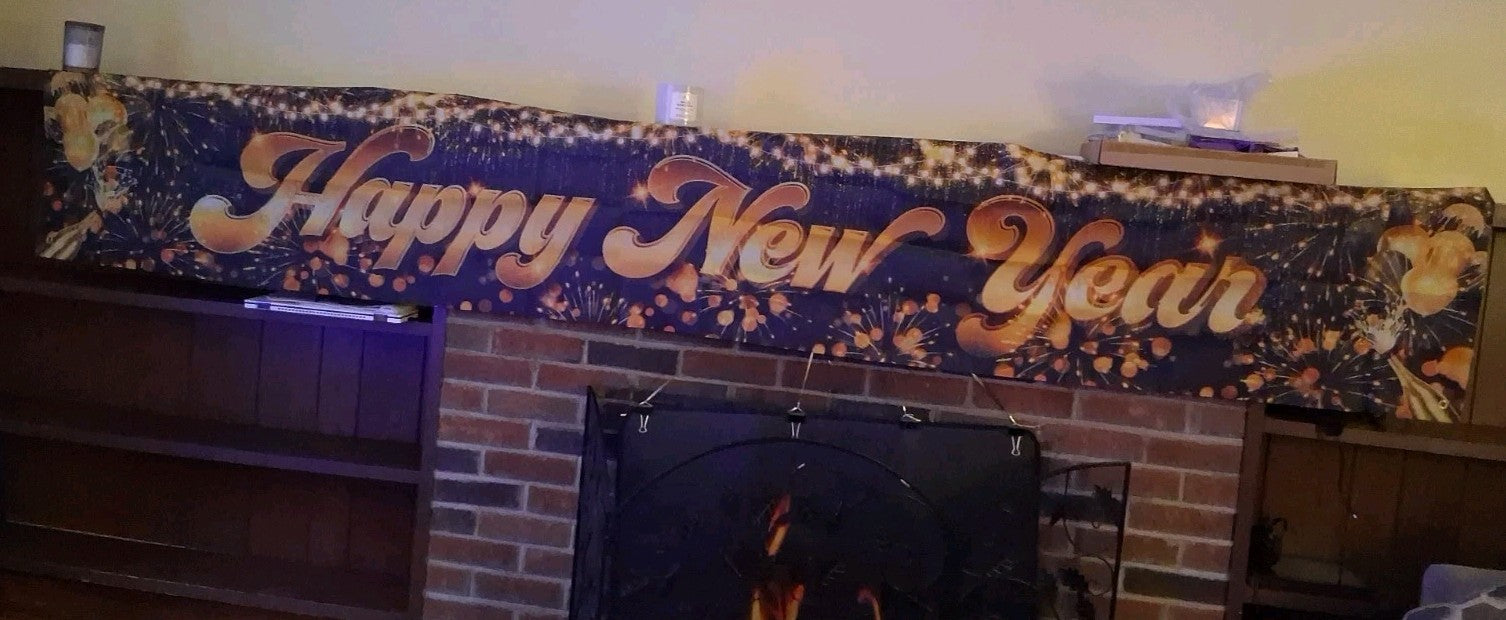 Happy New Year Banner.Outdoor/Indoor