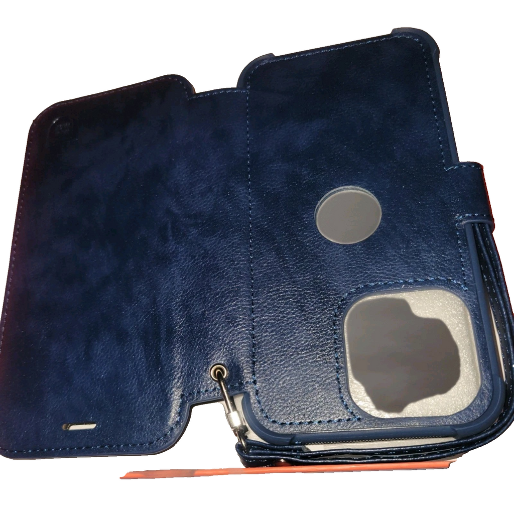 iPhone13 Blue Leather phone case