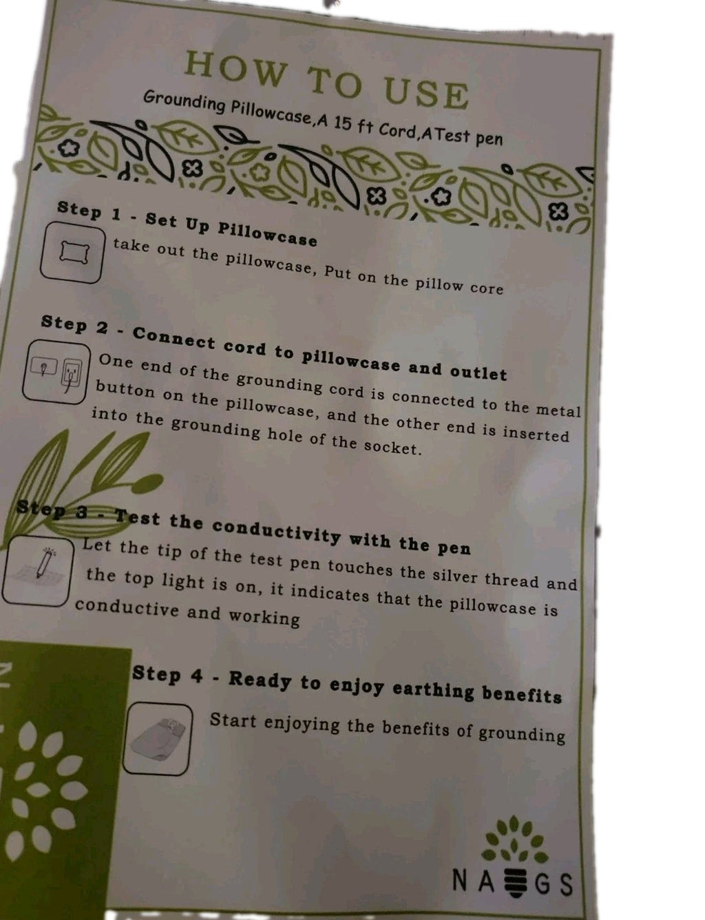 GROUNDING PILLOWCASE