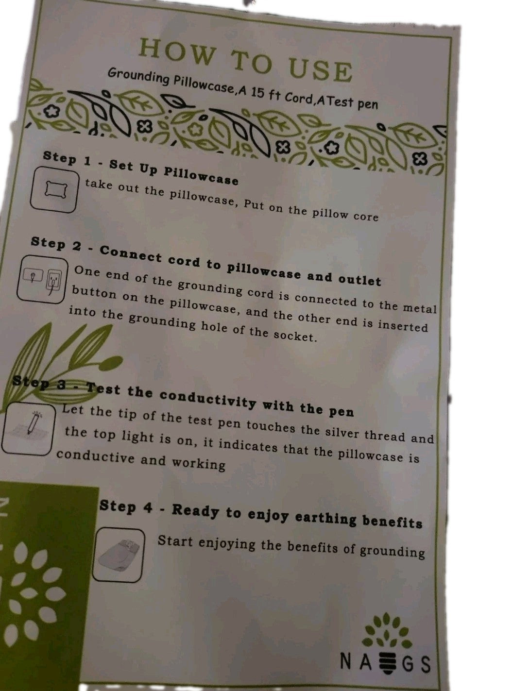 GROUNDING PILLOWCASE