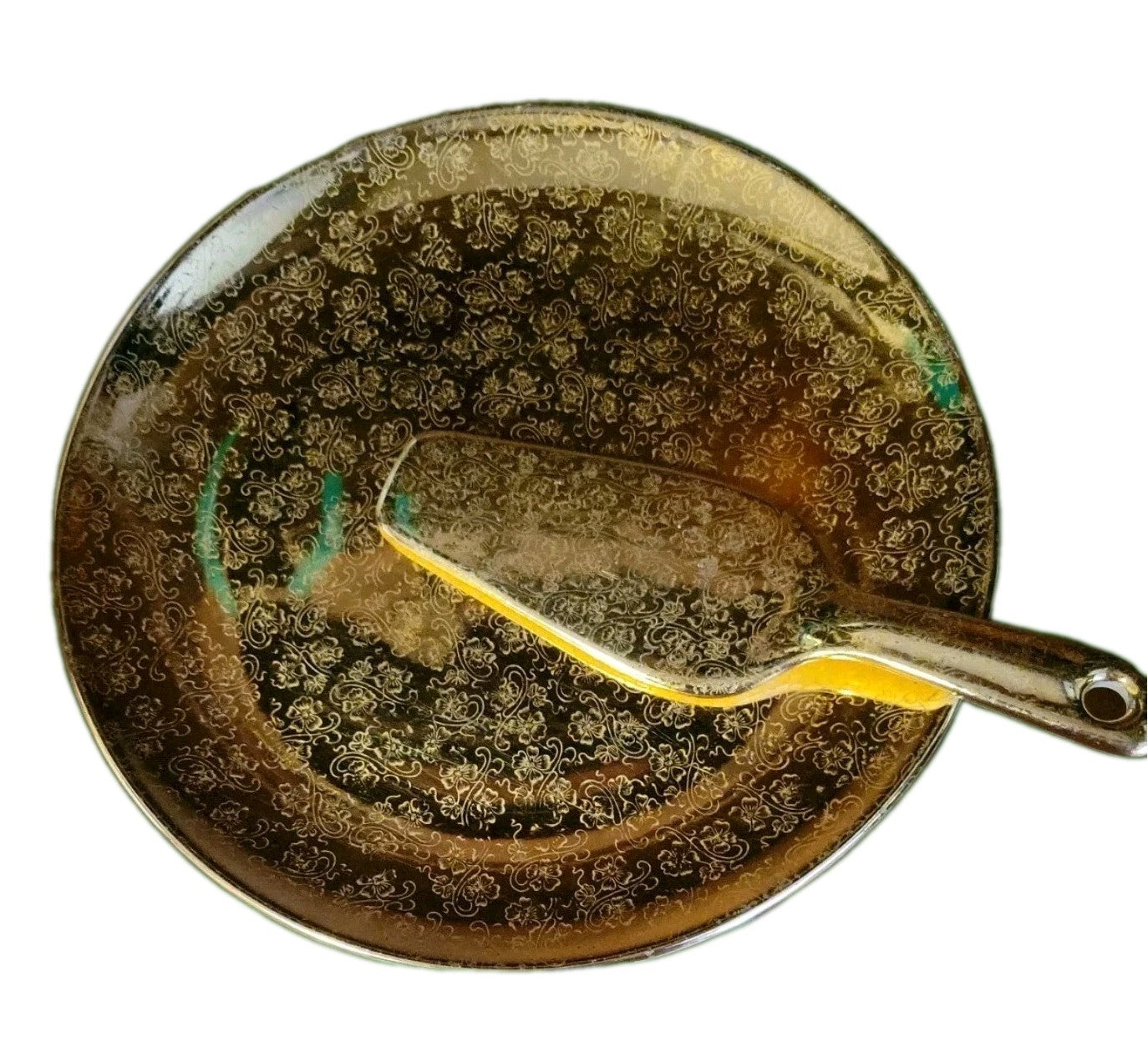 22k Coated Cardinal China Co Plate