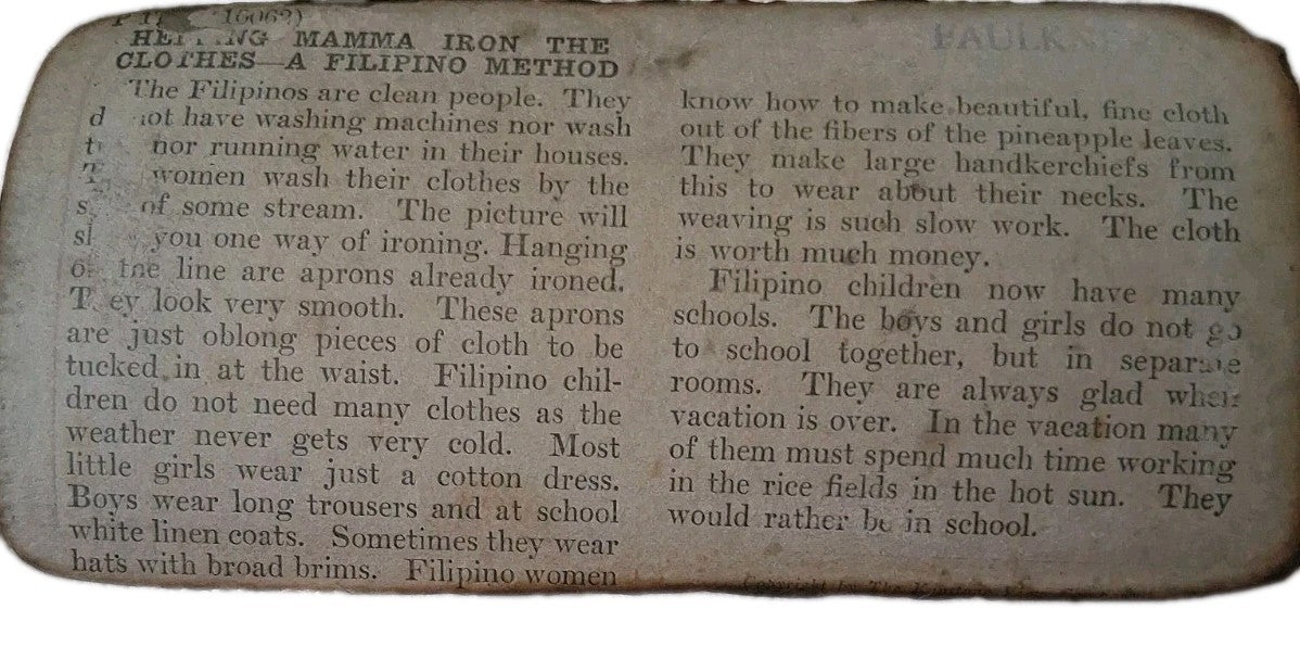 Vintage Filipino Method Of Ironing