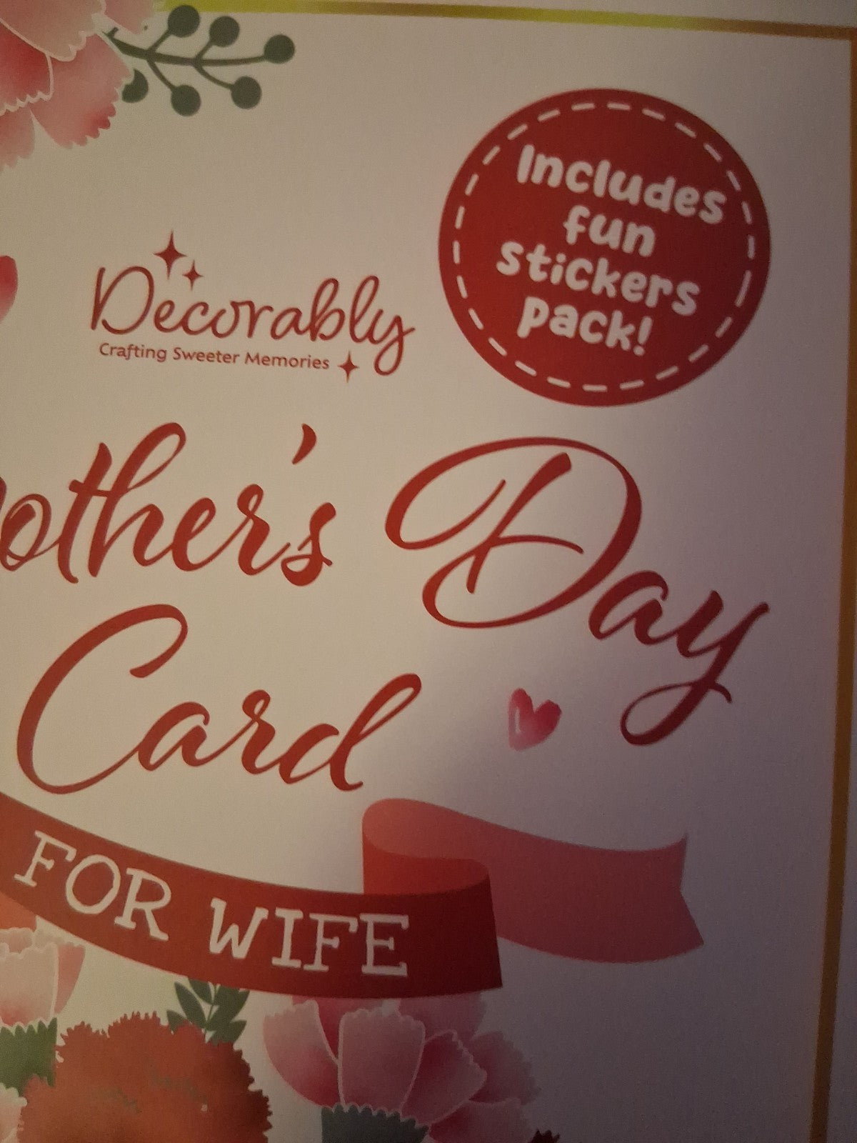 Mothers Day Card For Wife (Made in USA)