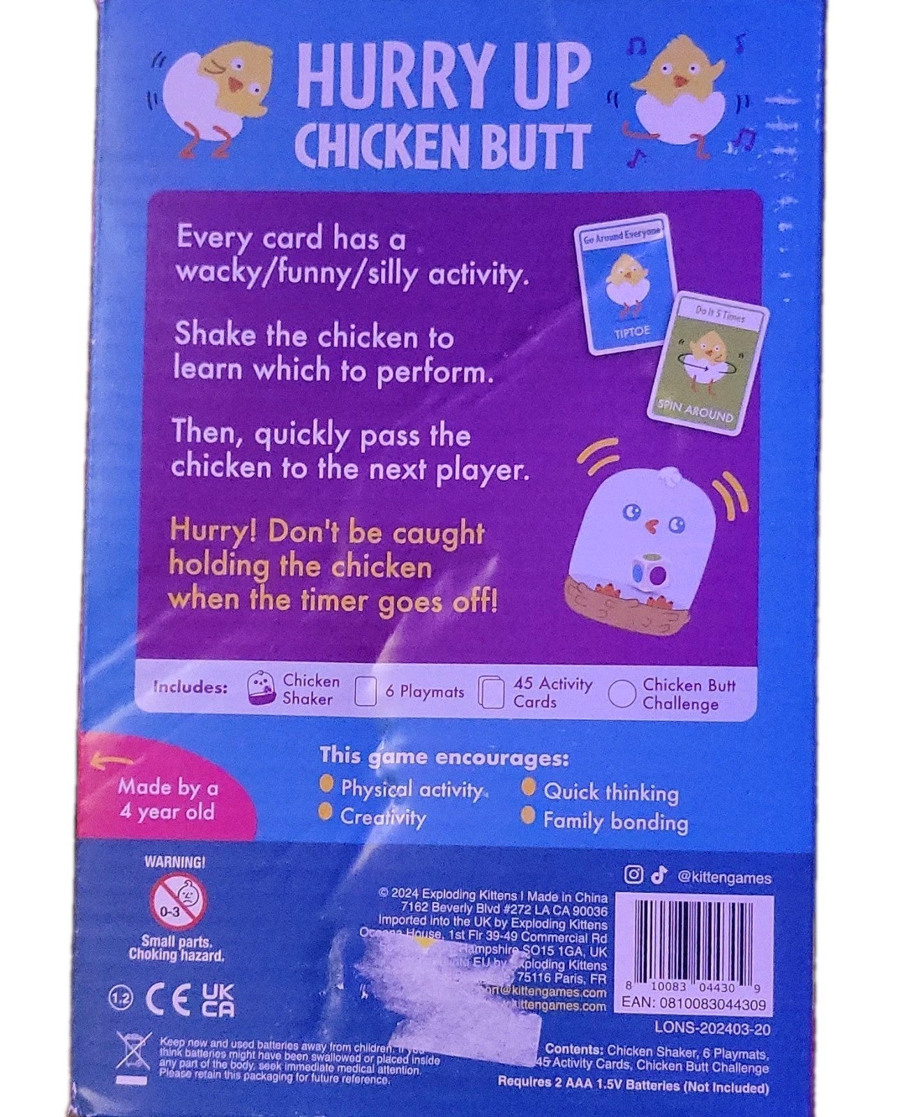 Hello Kitty  & Kitten & Hurry Up Chicken Butt Game