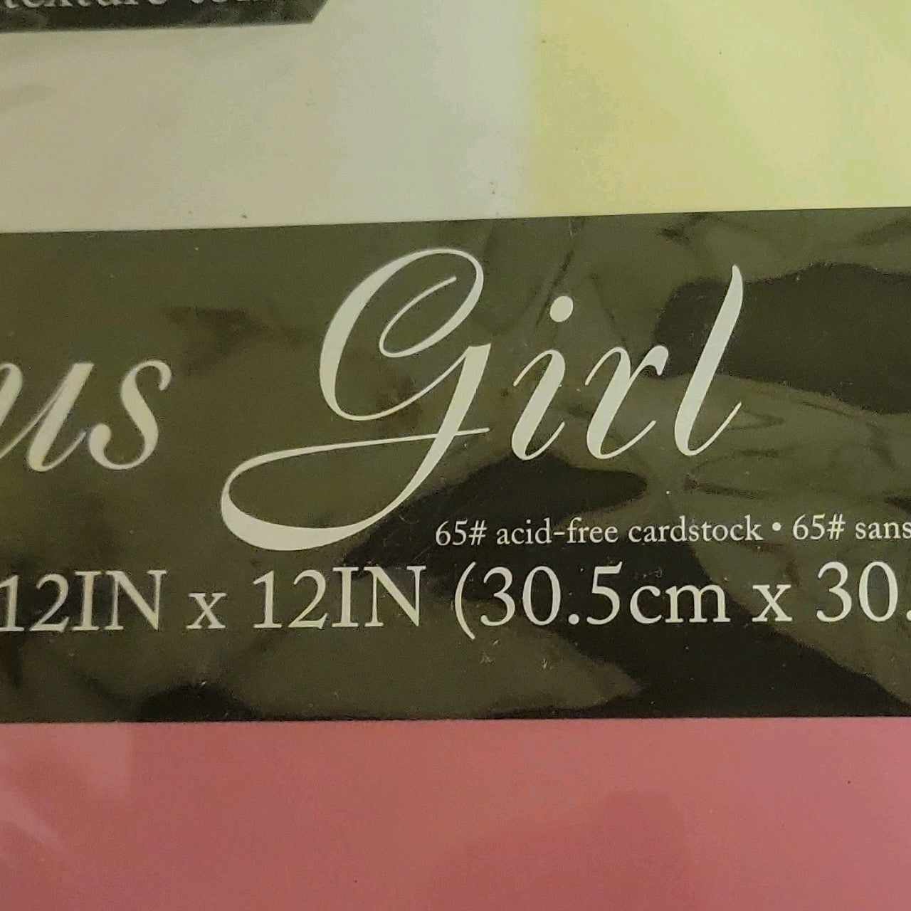 Precious Girl Canvas Cardstock  20 Sheets