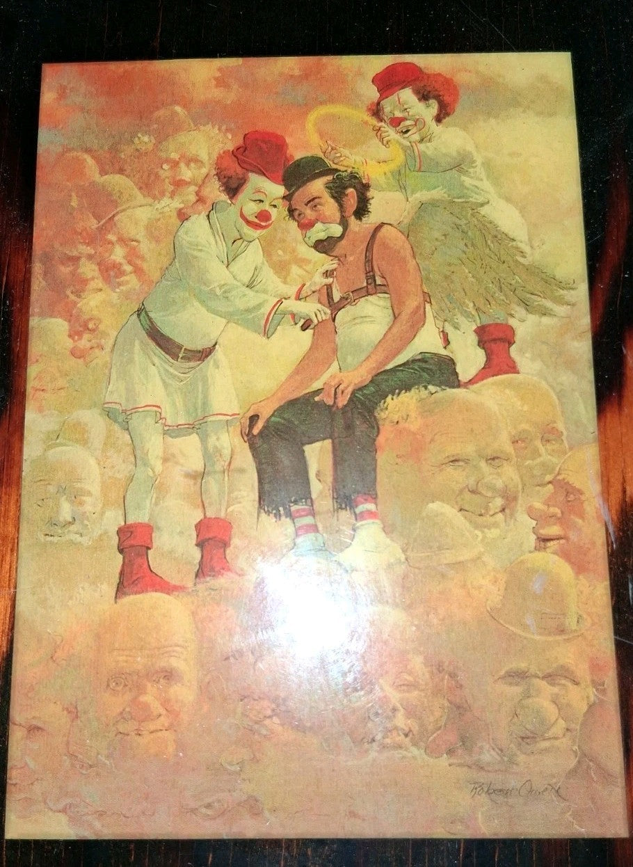 Robert Crumb Framed Clown Art Print Set of 8