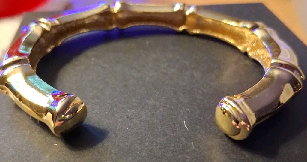 Bamboo Style Cuff Bracelet