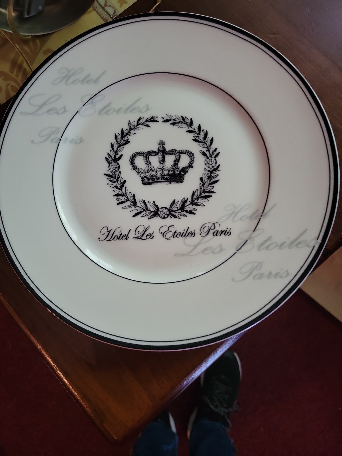 Hottel Les Etoiles Paris Dinner Plate