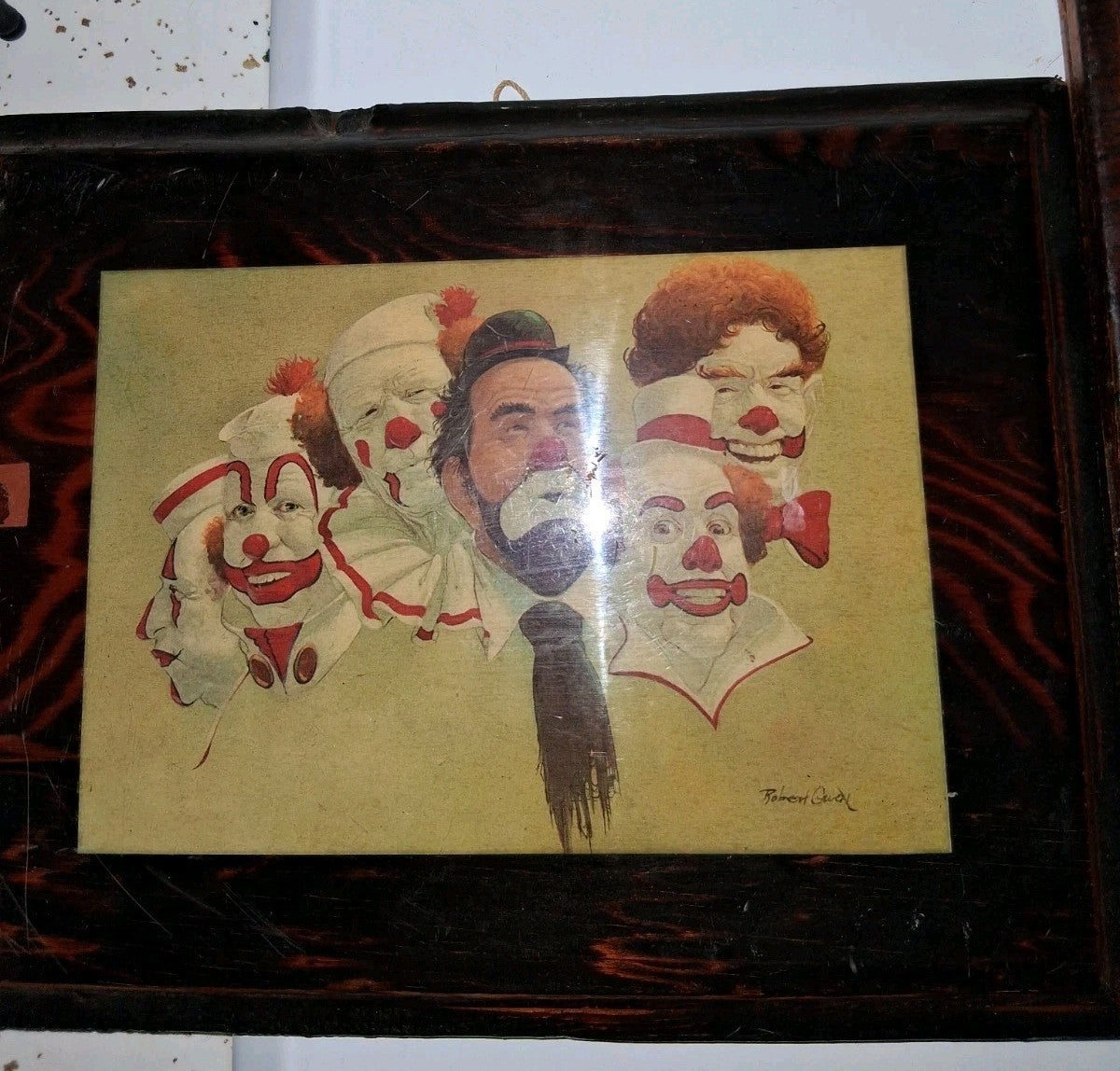 Robert Crumb Framed Clown Art Print Set of 8