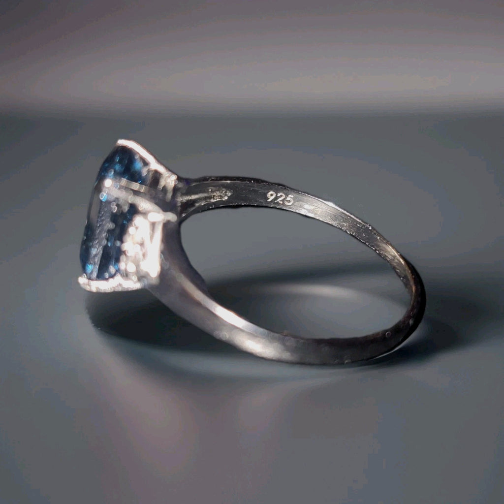  Topaz,  w,Diamond accent Ring. See Photo attached for authenticity Of Specifics