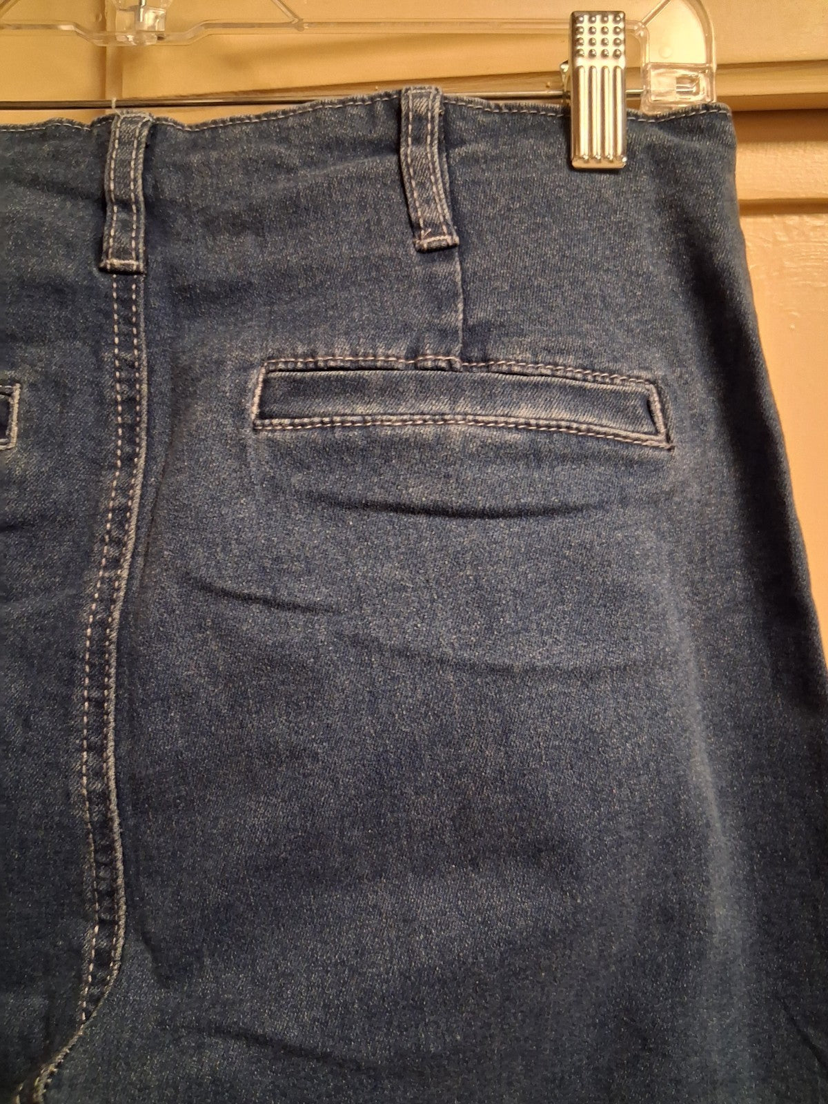 Halara Women's Wide-Leg Jeans Size 6 Blue Denim Button Fly Medium Wash Stretch