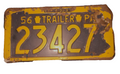 PA License Plate 1956