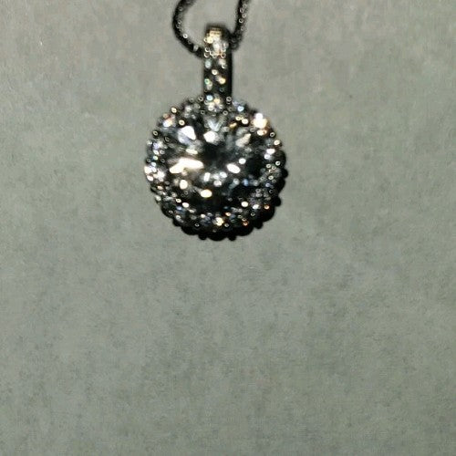BBGem sterling silver cubic zirconia necklace