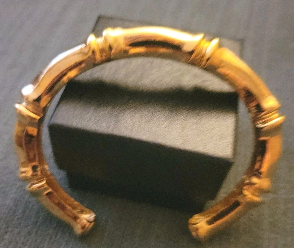 Bamboo Style Cuff Bracelet