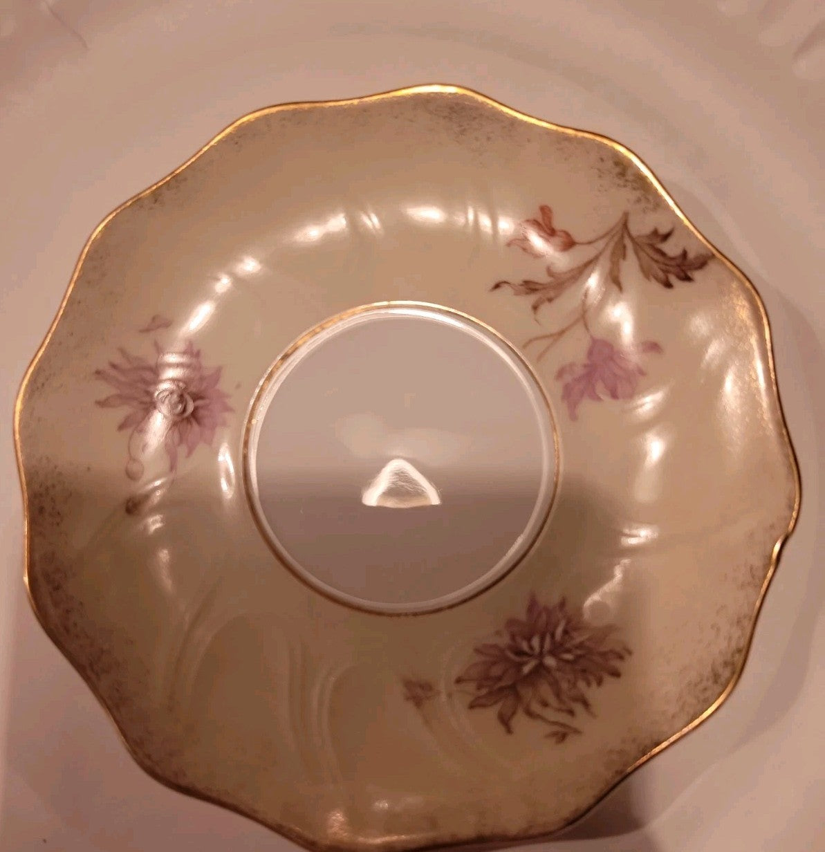 Pompadour saucer Hand Painted