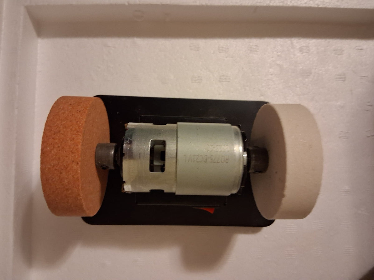 Craft Grinder Rotary/Circular Corded Electric w/ Dual Wheels, Switch & Adapter