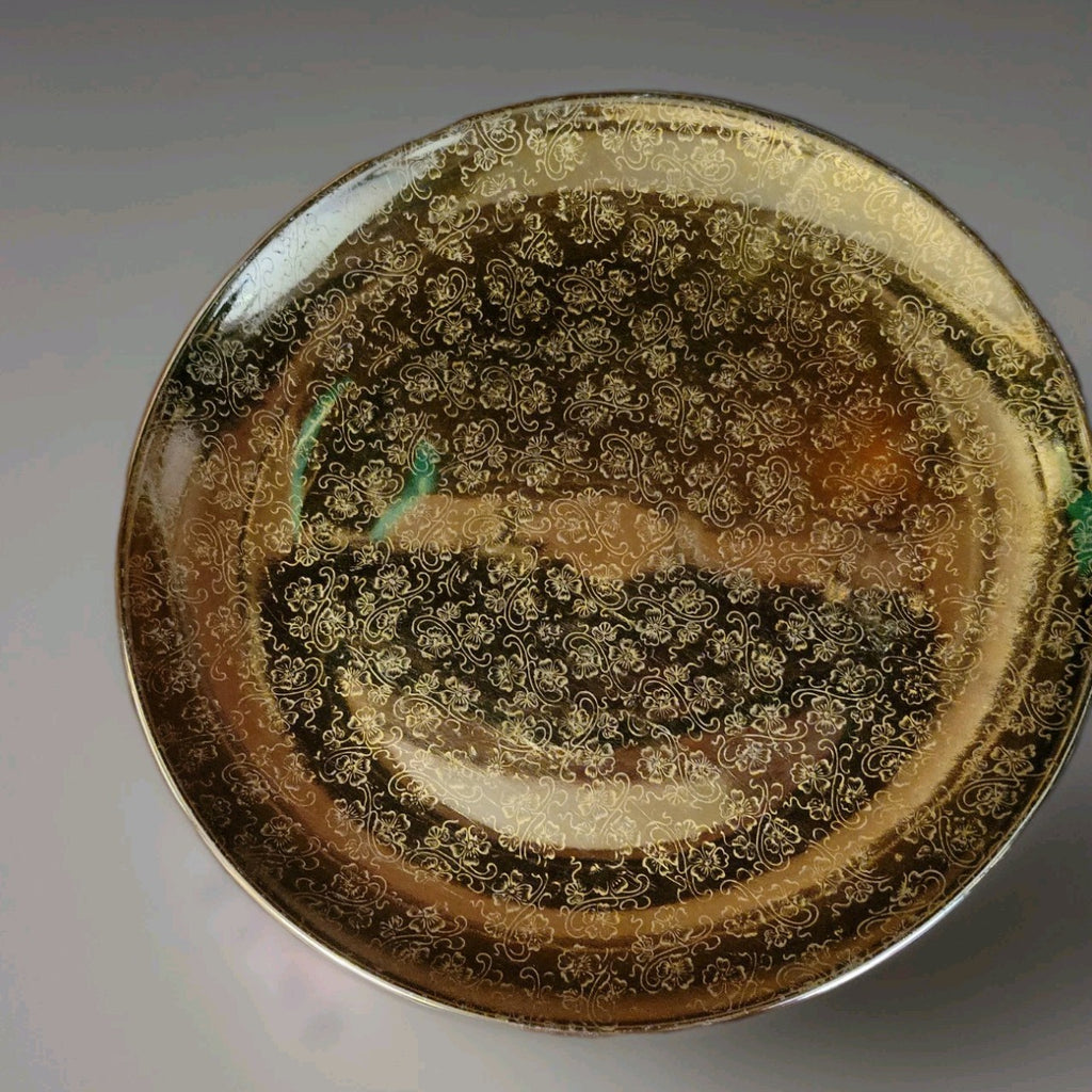 22k Coated Cardinal China Co Plate