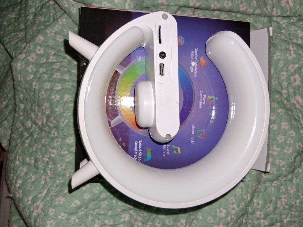 G63 Intelligent G63 Smart Light Sound Machine 15W RGB Alarm Clock, White