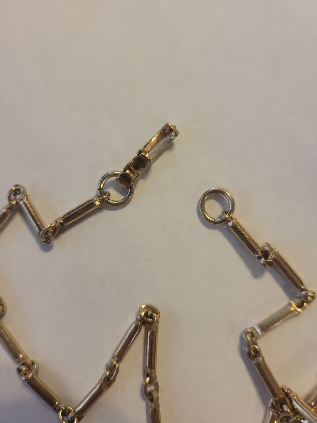 Antique necklace with guilloché enamel