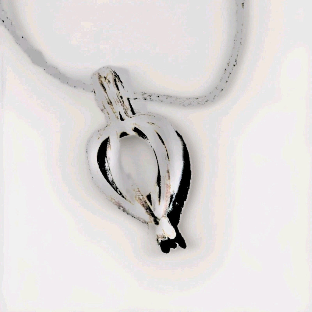Sterling Silver 925 Necklace with a Caged  Pearl.