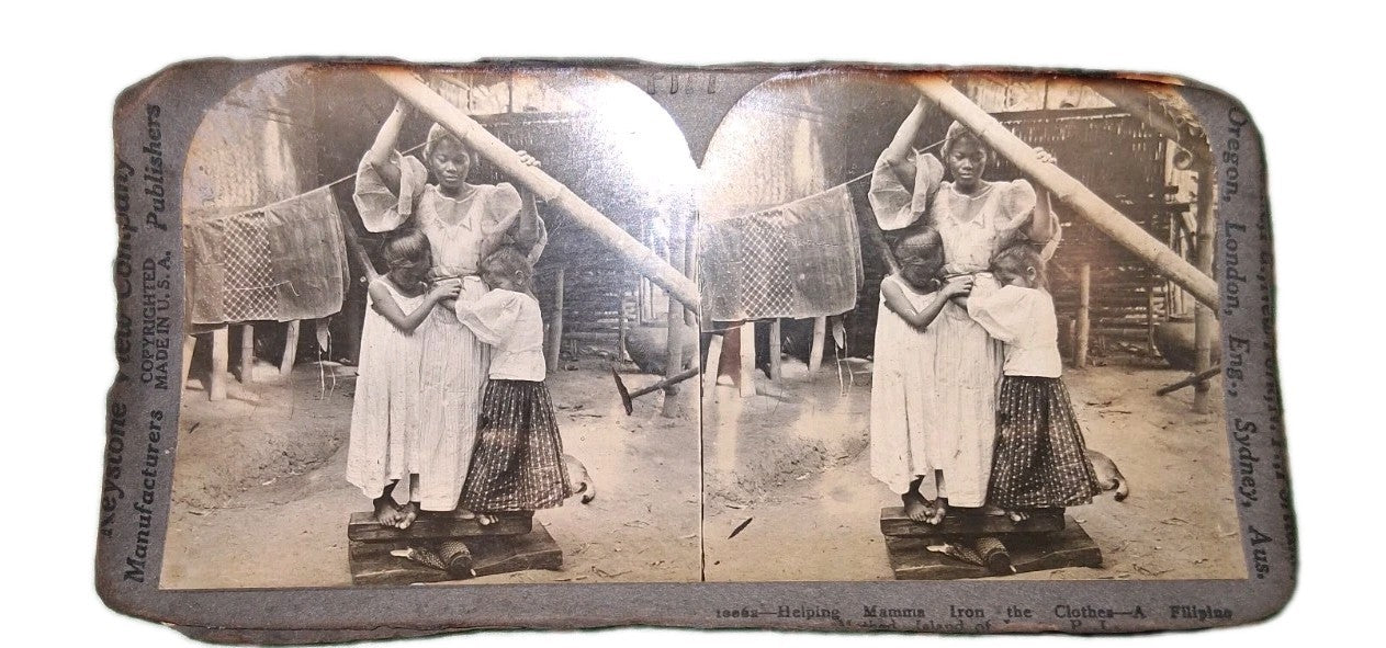 Vintage Filipino Method Of Ironing