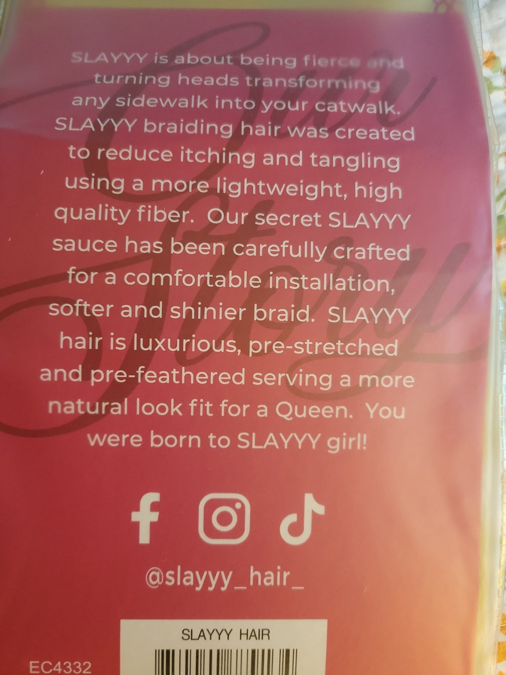 Slayyy Braid Pre-Stretched 100%