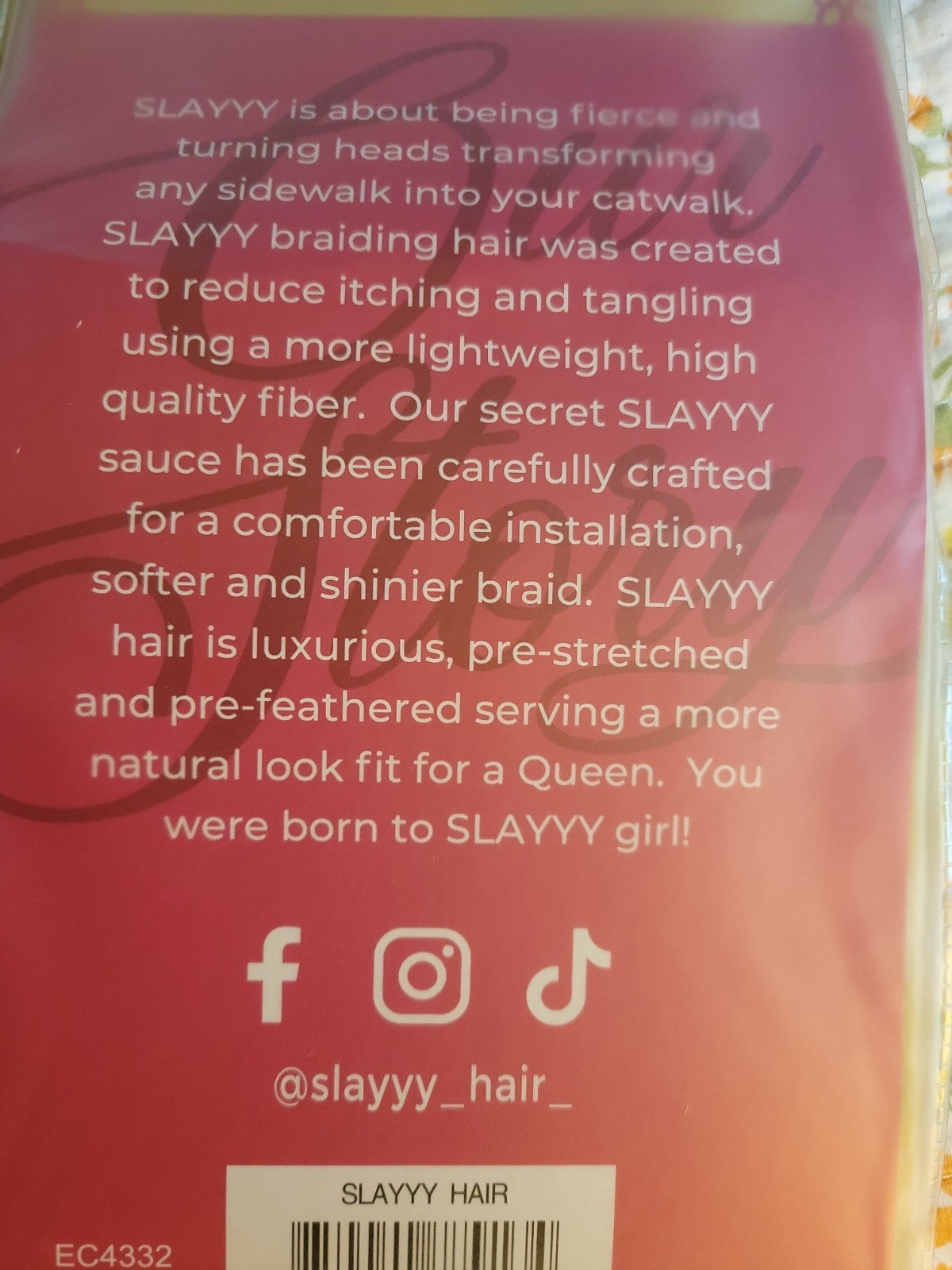 Slayyy Braid Pre-Stretched 100%