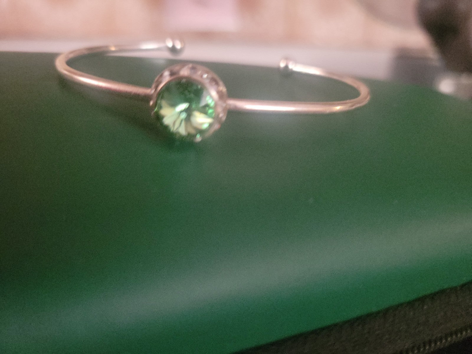 Aug Birthstone Peridot Sterling silver   