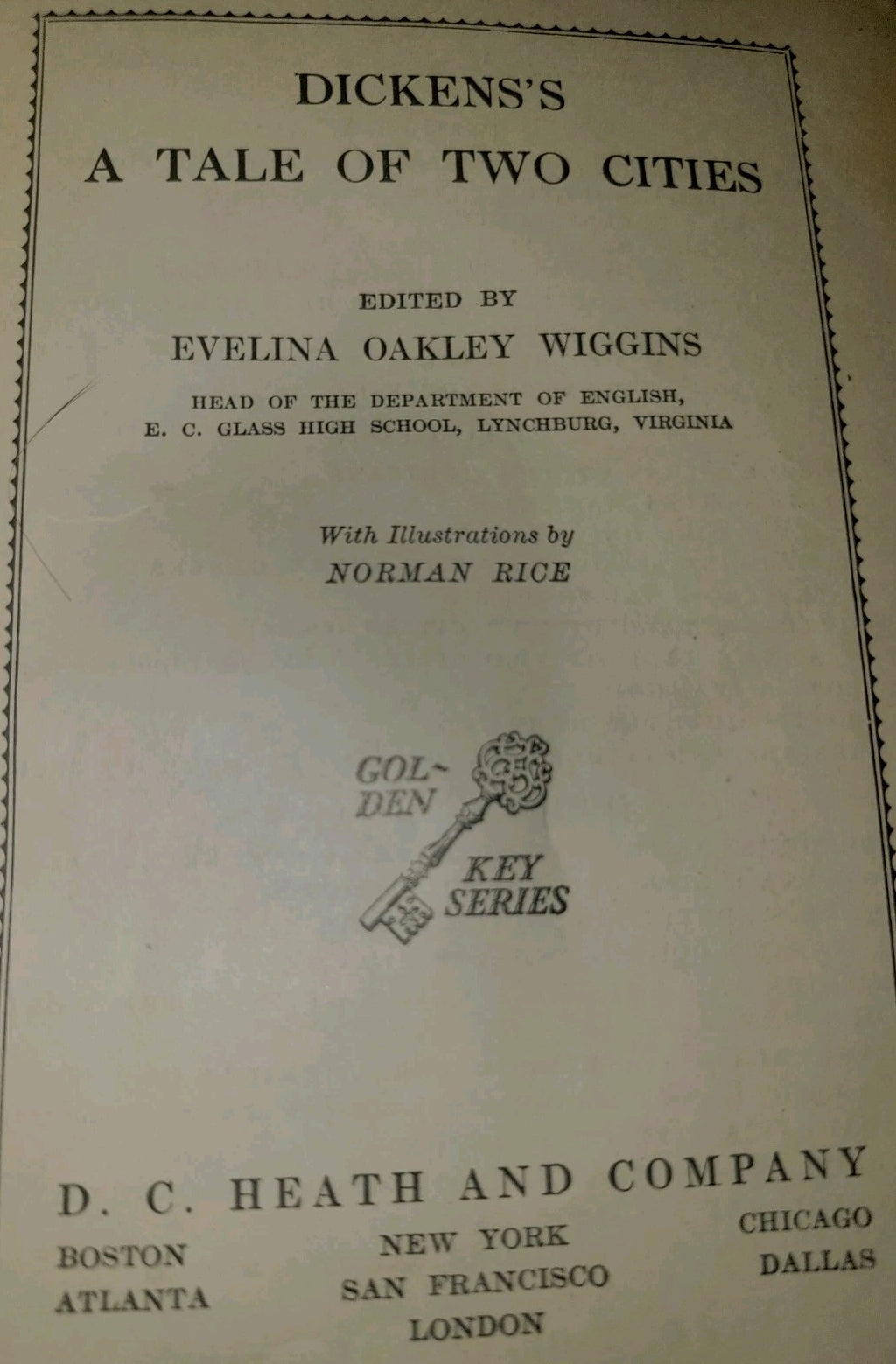 1930 Dickens A Tale of Two Cities 