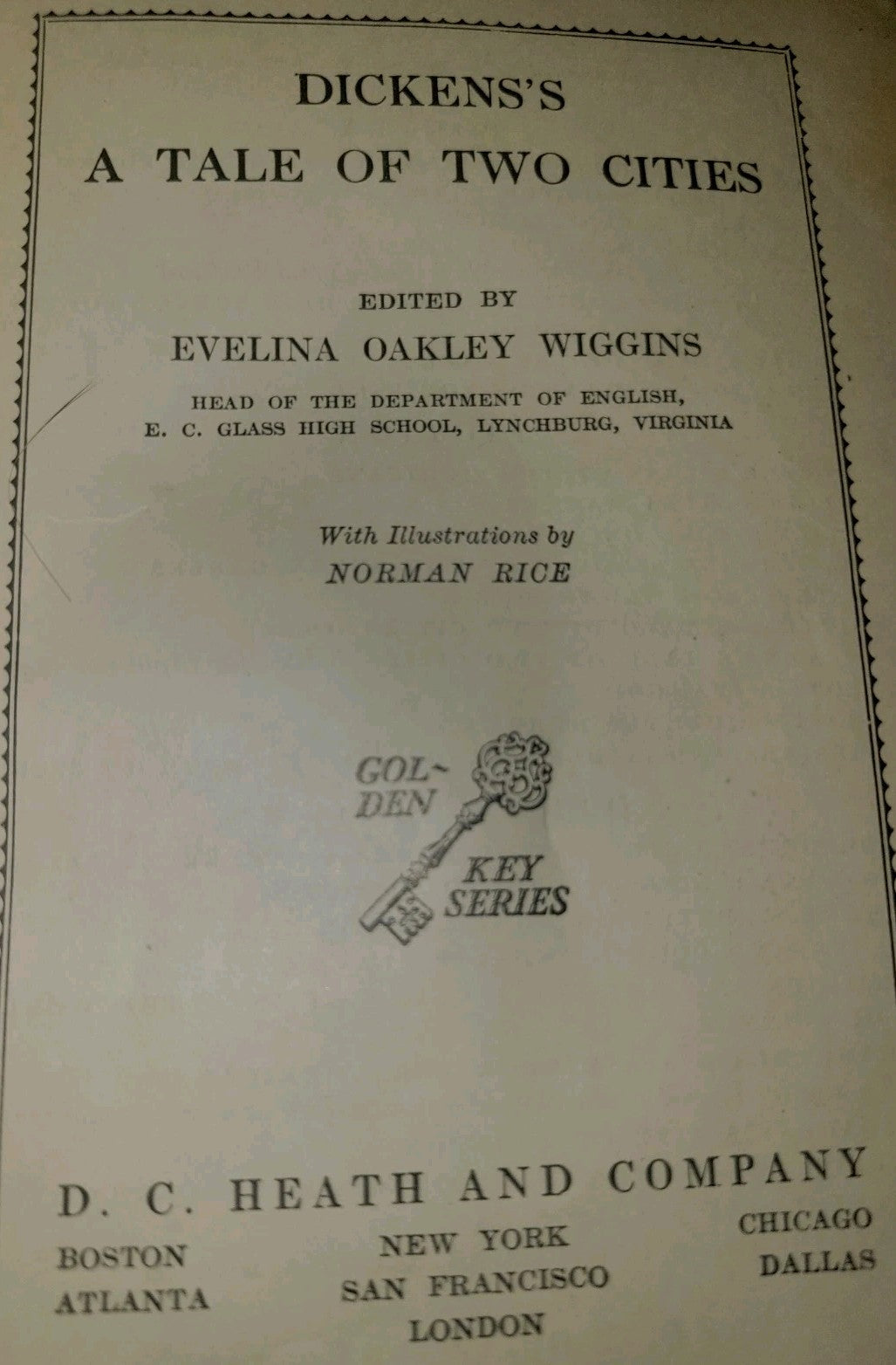 1930 Dickens A Tale of Two Cities 
