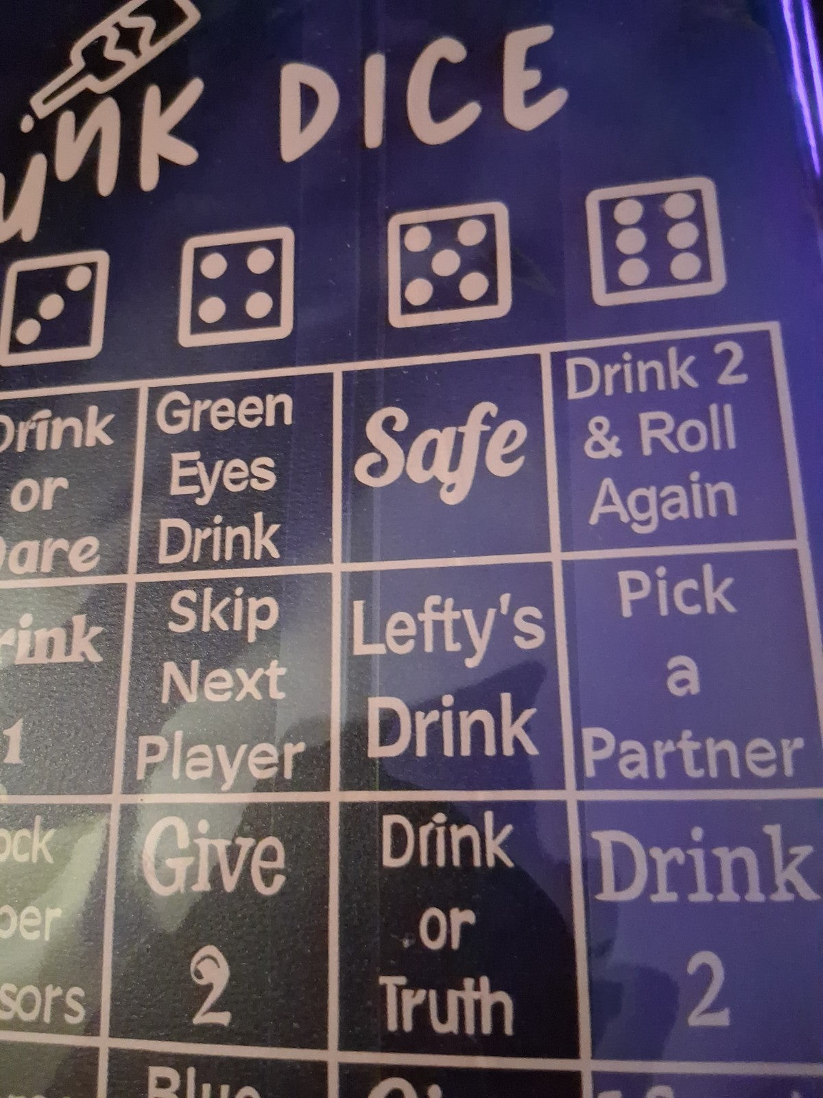 Drunk Dice With Game Bag