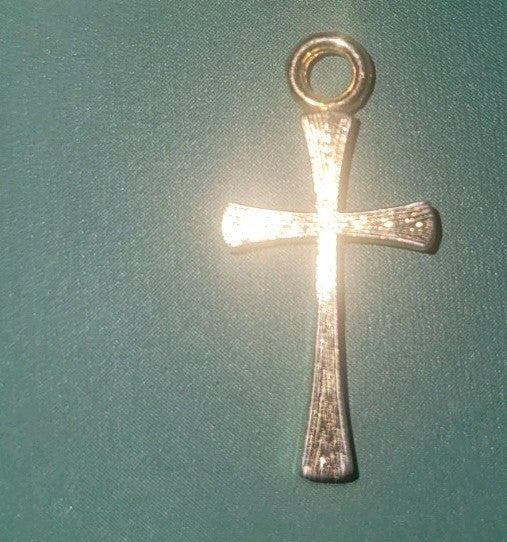 14k Gold Plated Cross with beautiful detail