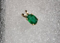 Oval Emerald Pendant 