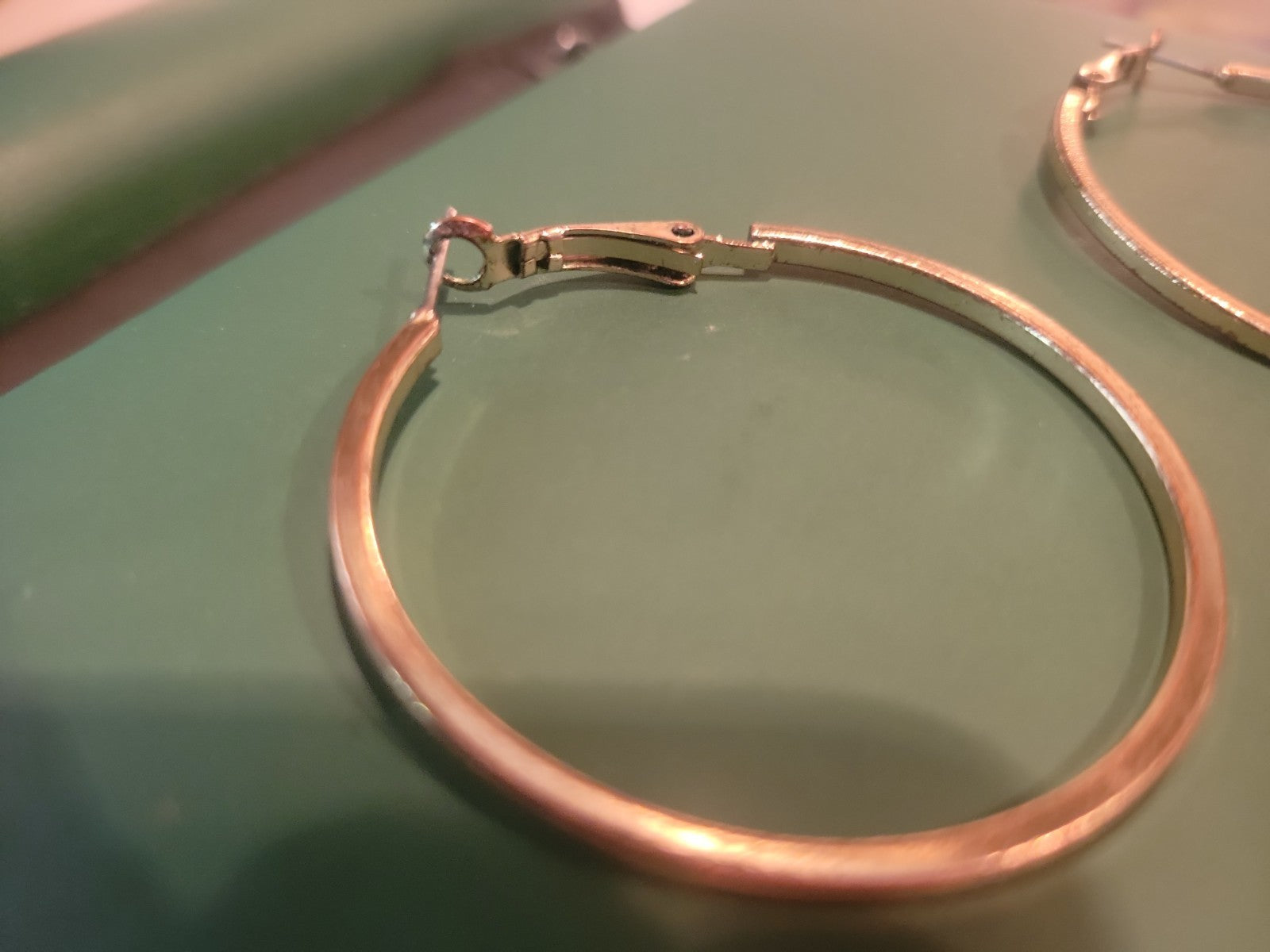 Gold hoop earrings
