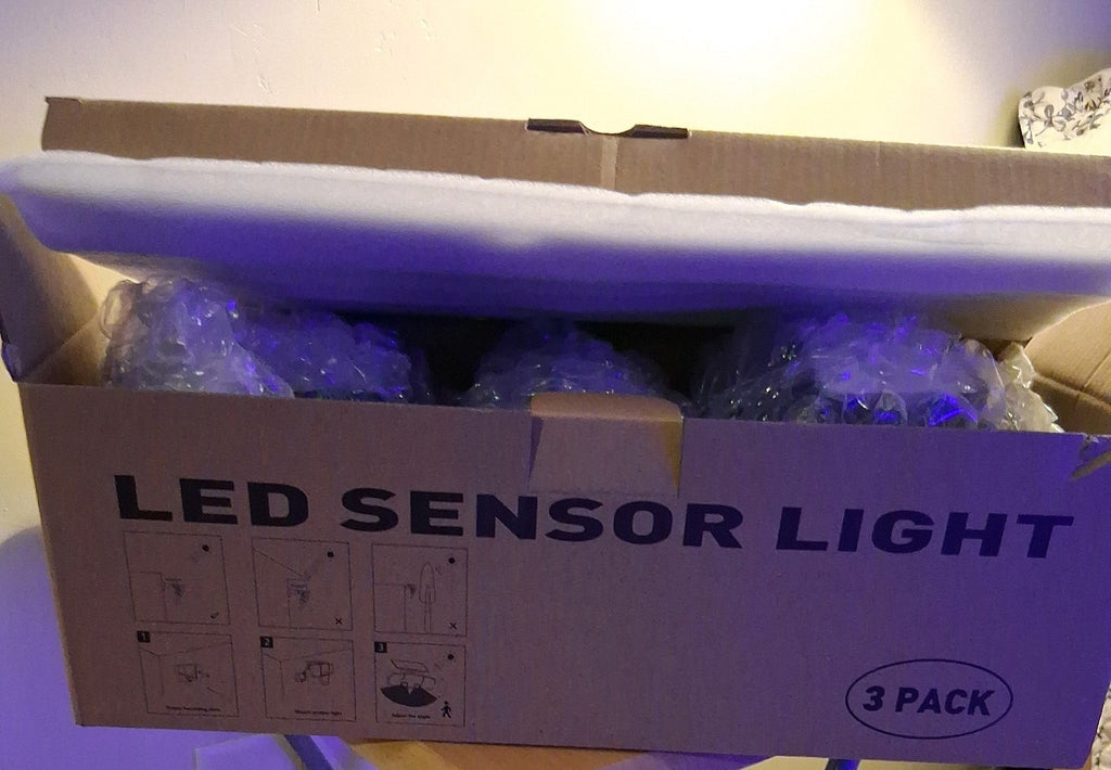   188 LED Motion Sensor Outdoor Lights, 4 Heads Security Light, 3 lights in BOX