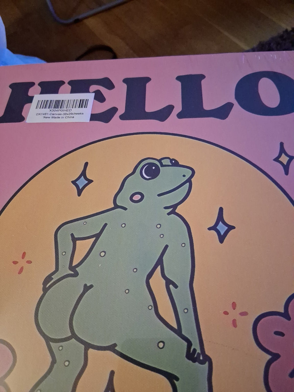 Hello Sweet Cheeks Canvas