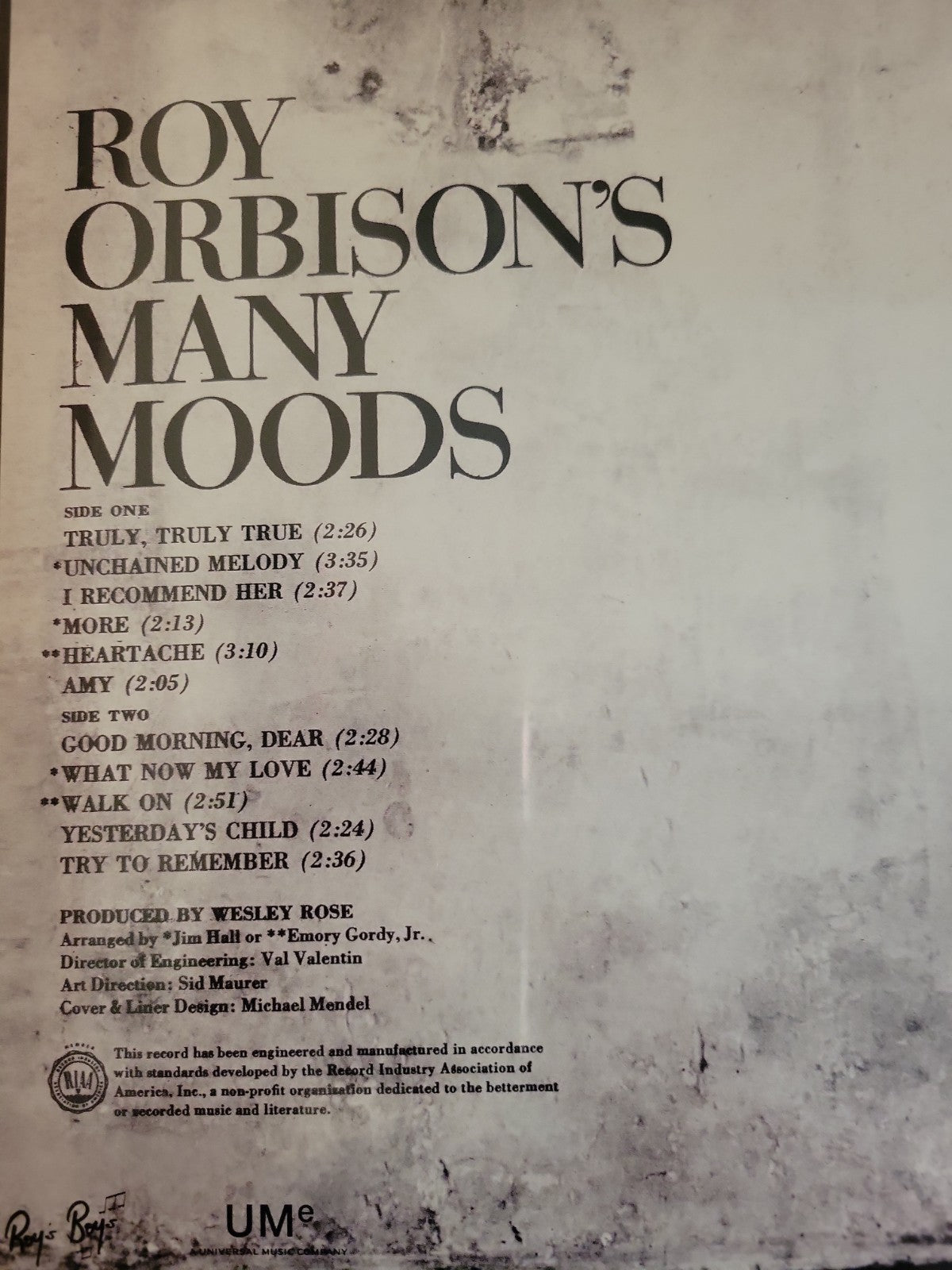 Roy Orbison's Many Moods 