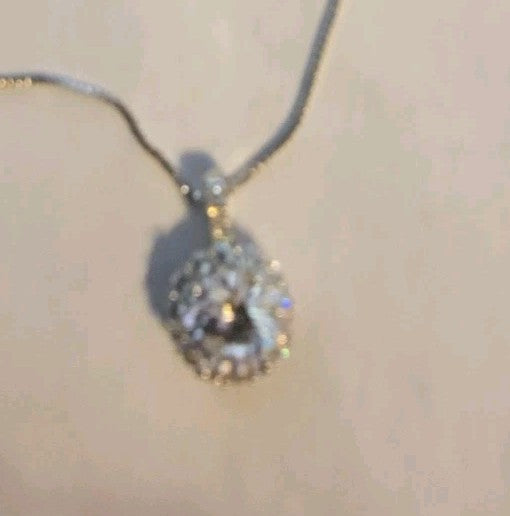 BBGem sterling silver cubic zirconia necklace