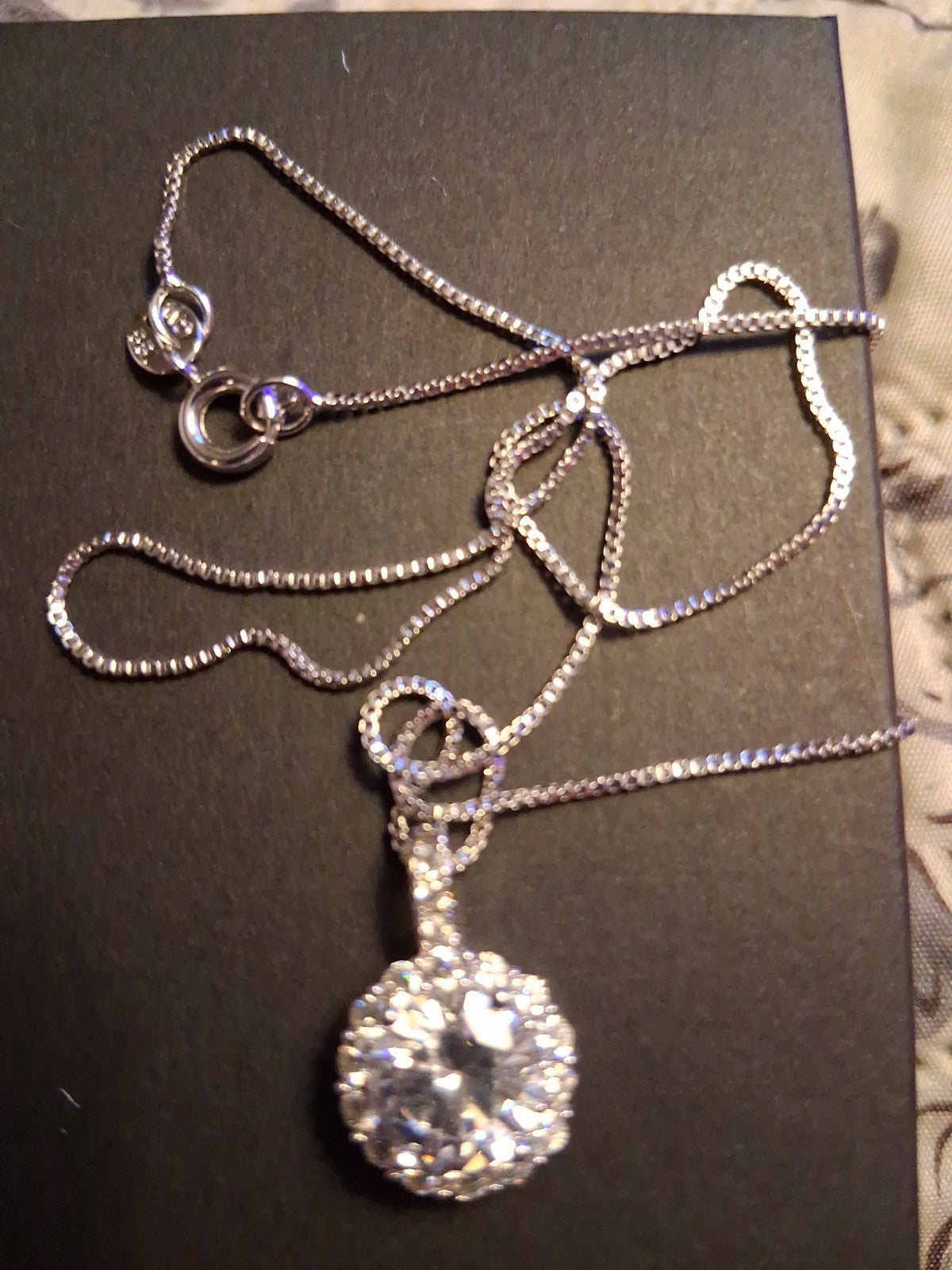 BBGem sterling silver cubic zirconia necklace