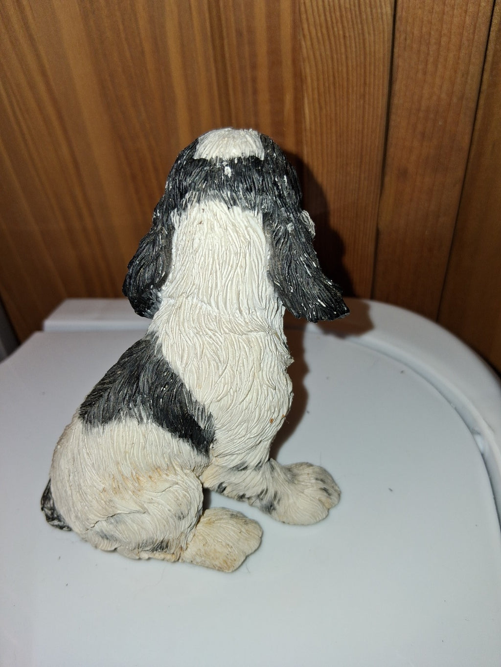 2 Vintage English Springer Spaniel Dog Statue