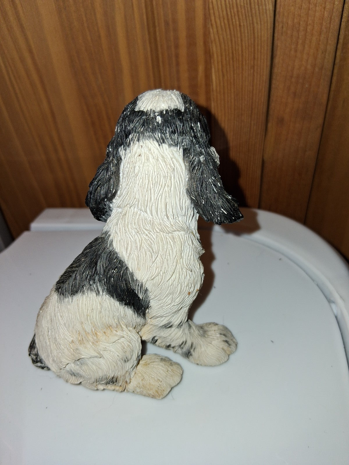 2 Vintage English Springer Spaniel Dog Statue