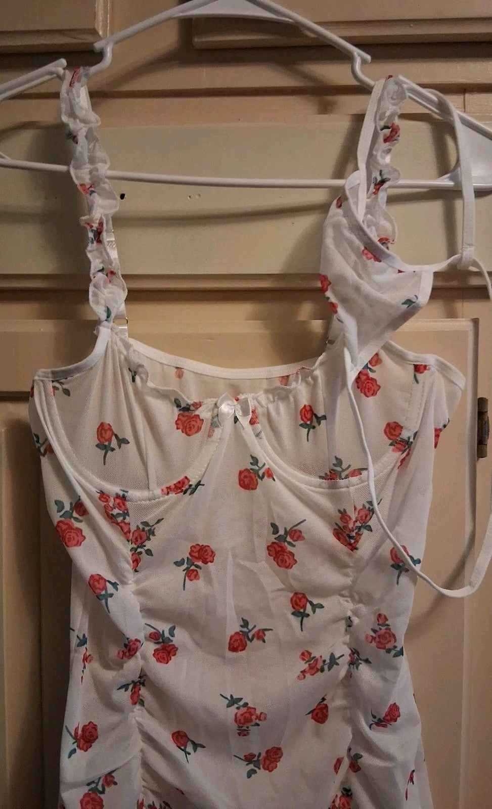 negligee, lingerie and thong set, small, thong unused