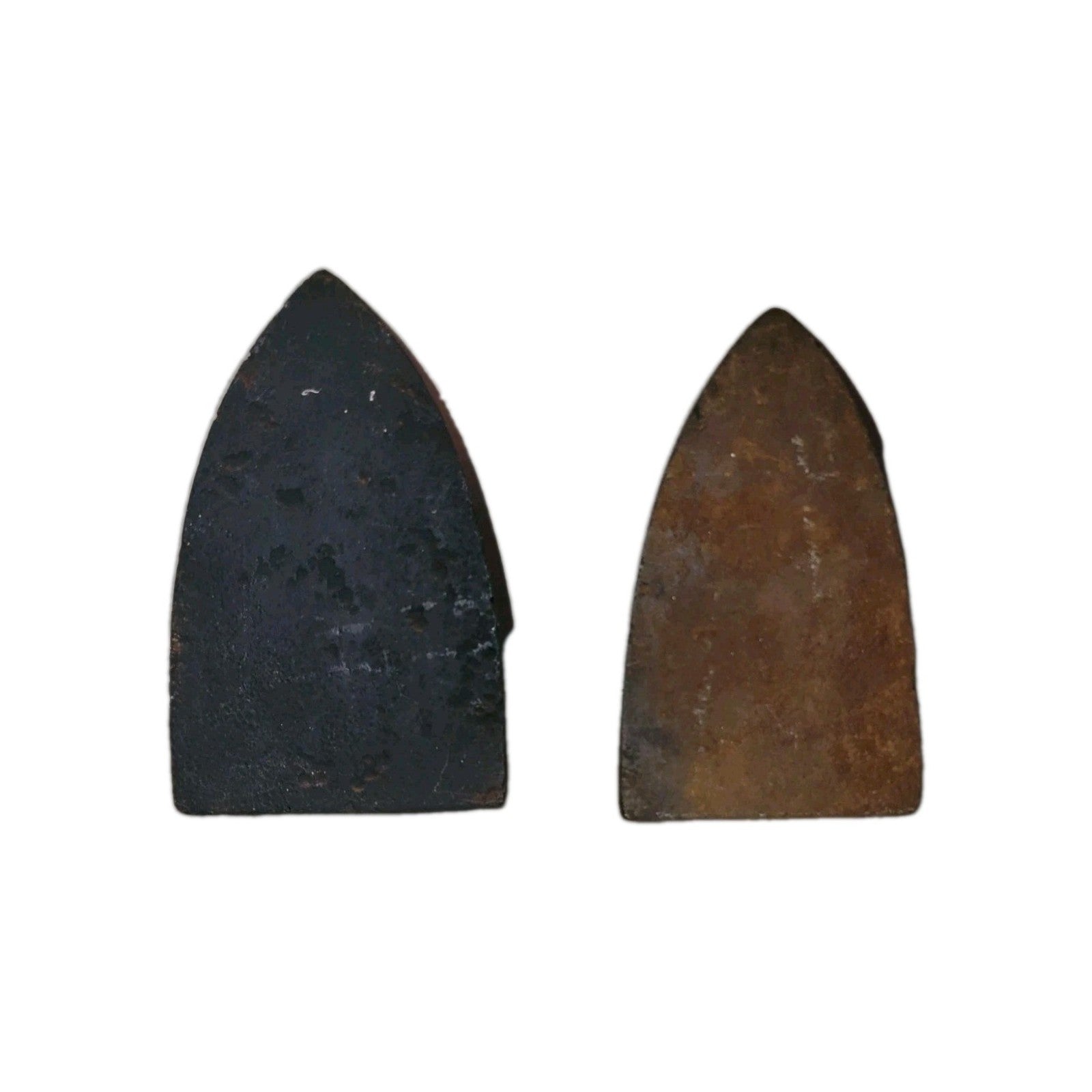 2 Cast Iron Sad each Unique Lot
