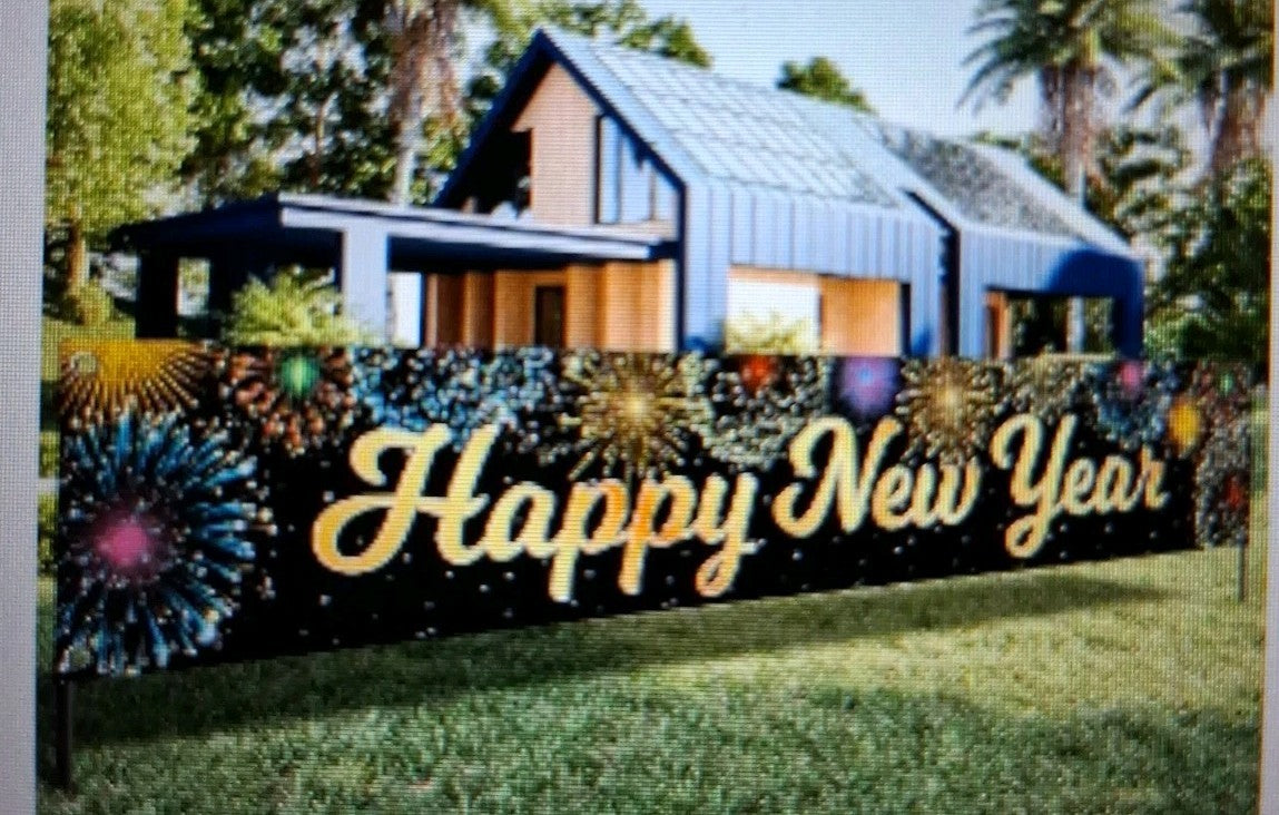 Happy New Year Banner.Outdoor/Indoor