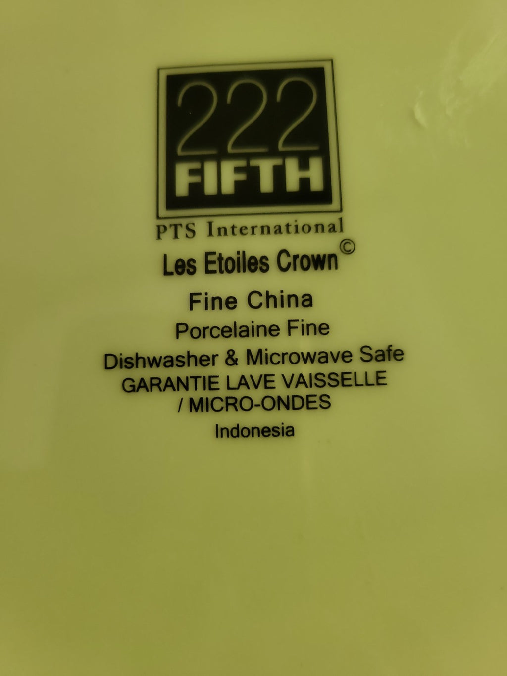 Hottel Les Etoiles Paris Dinner Plate