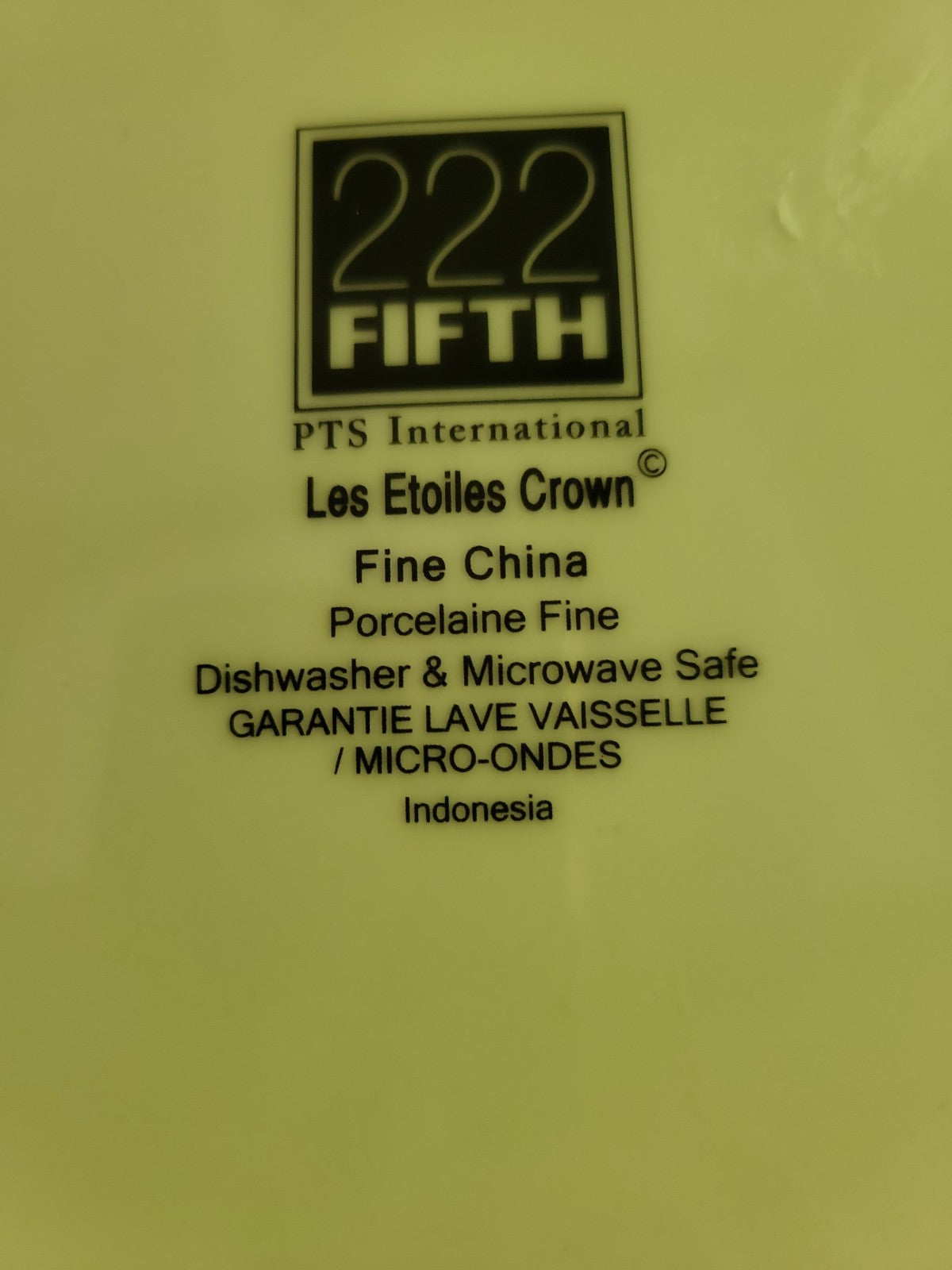 Hottel Les Etoiles Paris Dinner Plate